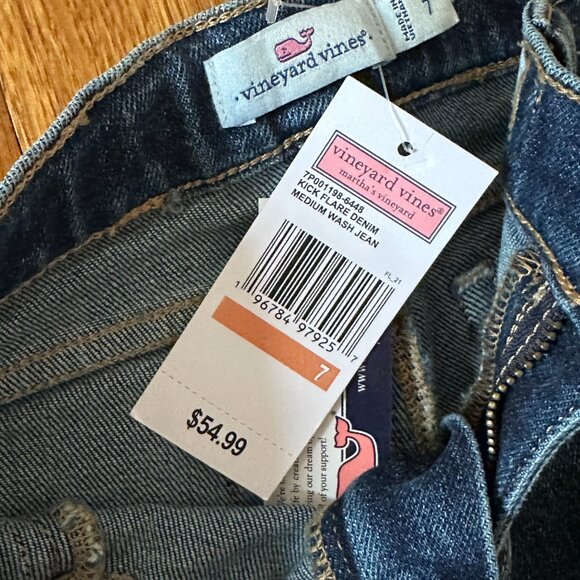 Vineyard Vines Girls Jeans (Size 7) - Picture 2 of 2